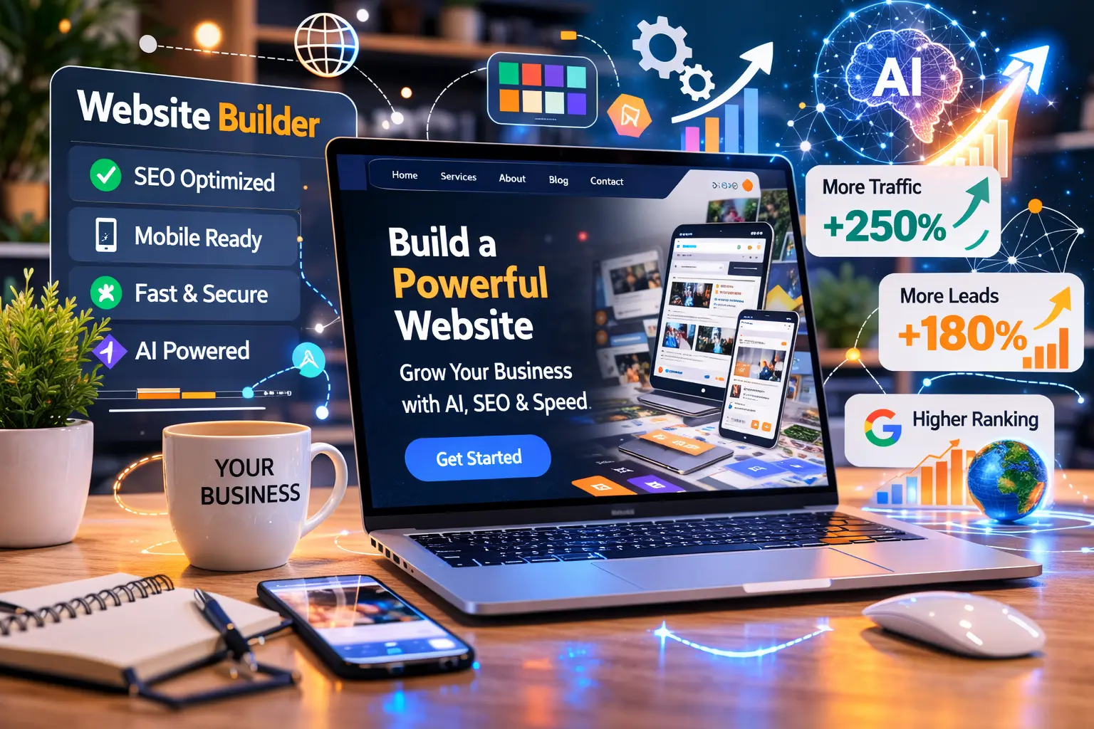 AI search engines like ChatGPT, Gemini and Perplexity generating answers from websites